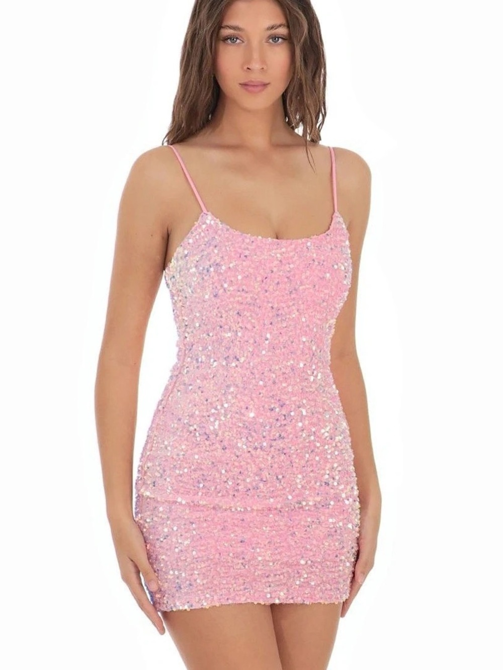 Lucy in the Sky Pink Sequin Mini Dress